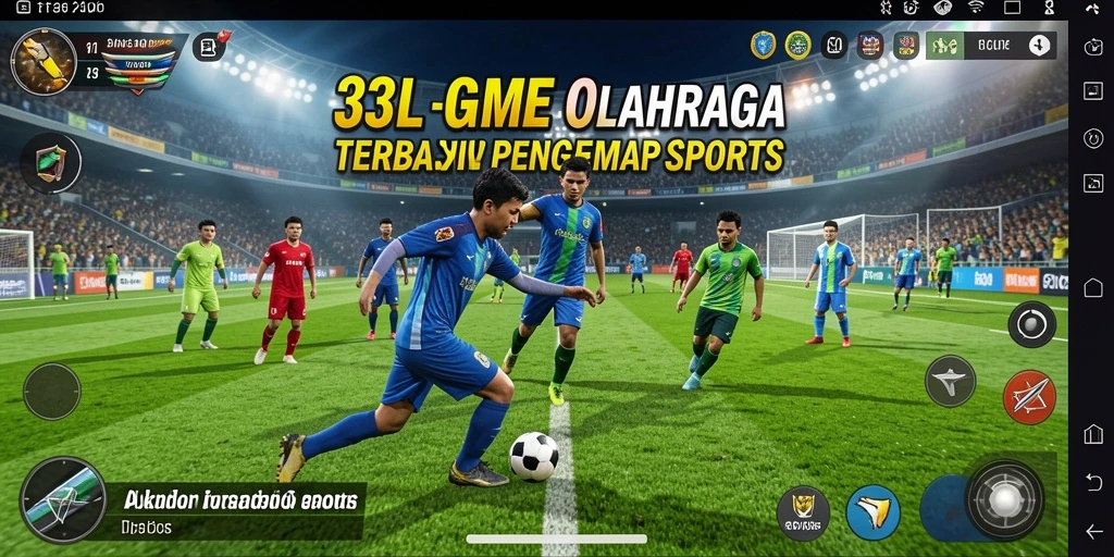 Tangkapan layar utama <strong>33L</strong> menunjukkan gameplay olahraga yang penuh aksi.