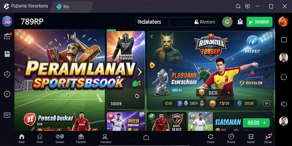 Tampilan gameplay aplikasi Sportsbook 789RP yang menarik dan interaktif.