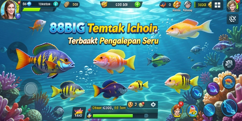Tampilan gameplay Tembak Ikan yang menarik dan penuh aksi.