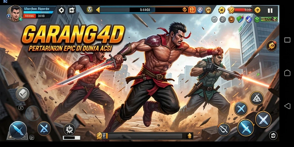 Tampilan aksi seru di GARANG4D dengan grafis menawan.