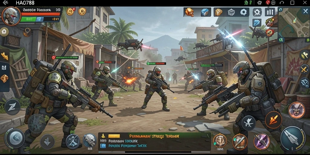 Screenshot HAO788 menampilkan aksi strategis yang mendebarkan.