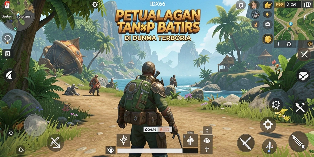 Screenshot menampilkan petualangan seru di dunia terbuka IDX66.