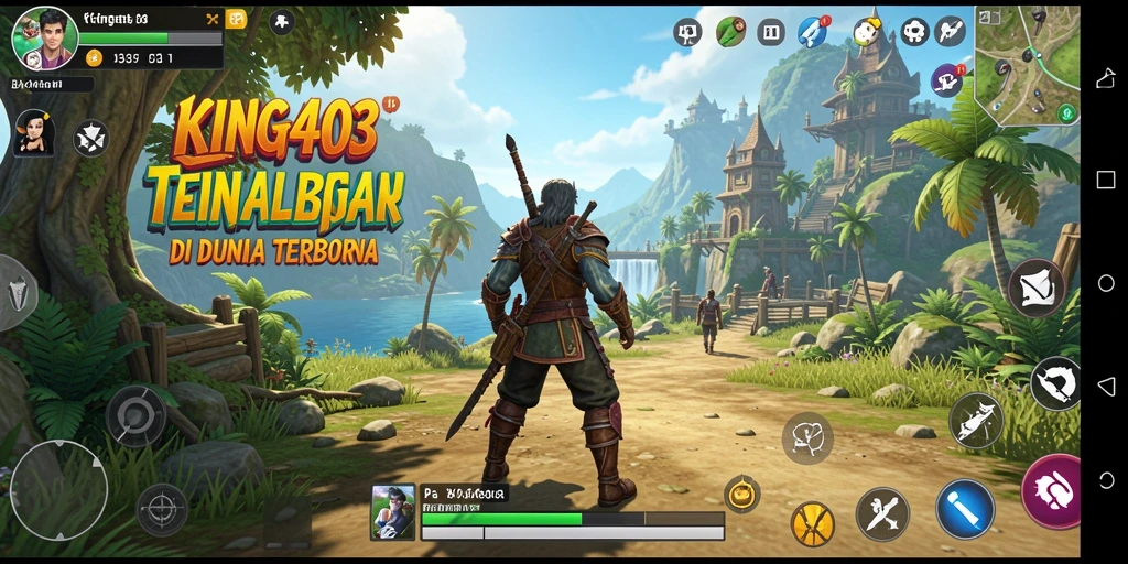 Screenshot KING403 menampilkan petualangan epik dalam dunia terbuka.
