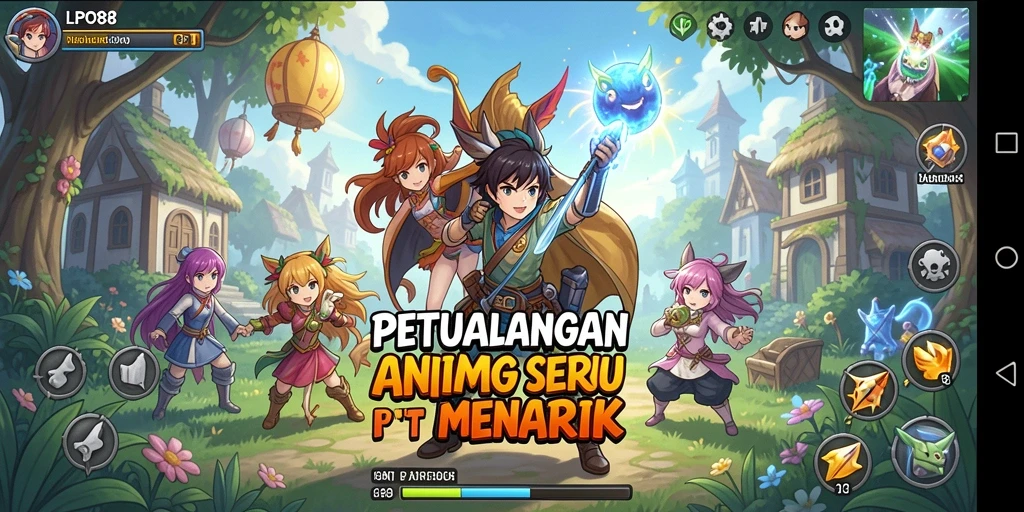 Tampilan gameplay LPO88 dengan karakter Anime yang menarik.