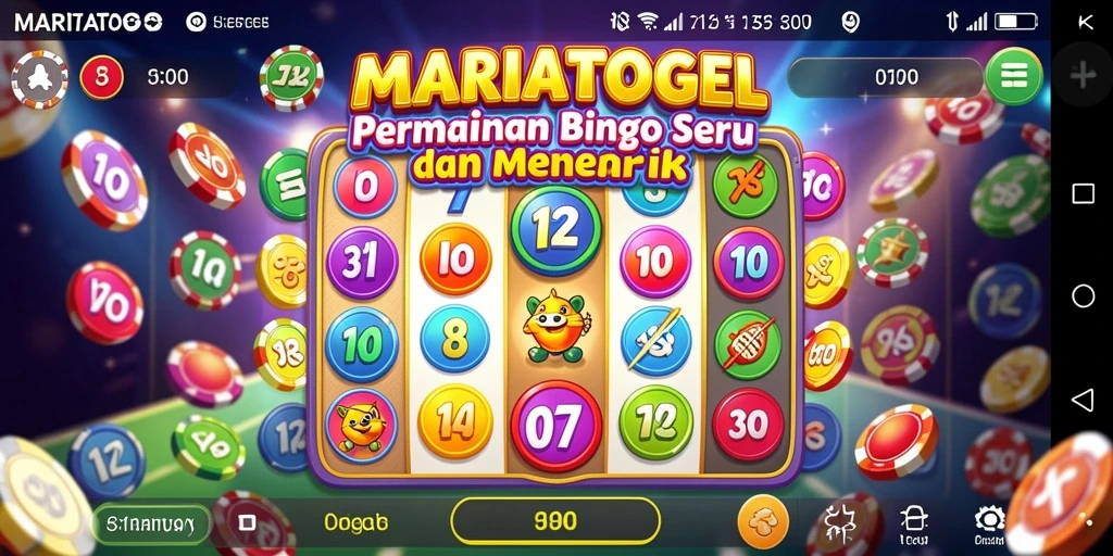 Tampilan gameplay Bingo MARIATOGEL yang seru dan interaktif.