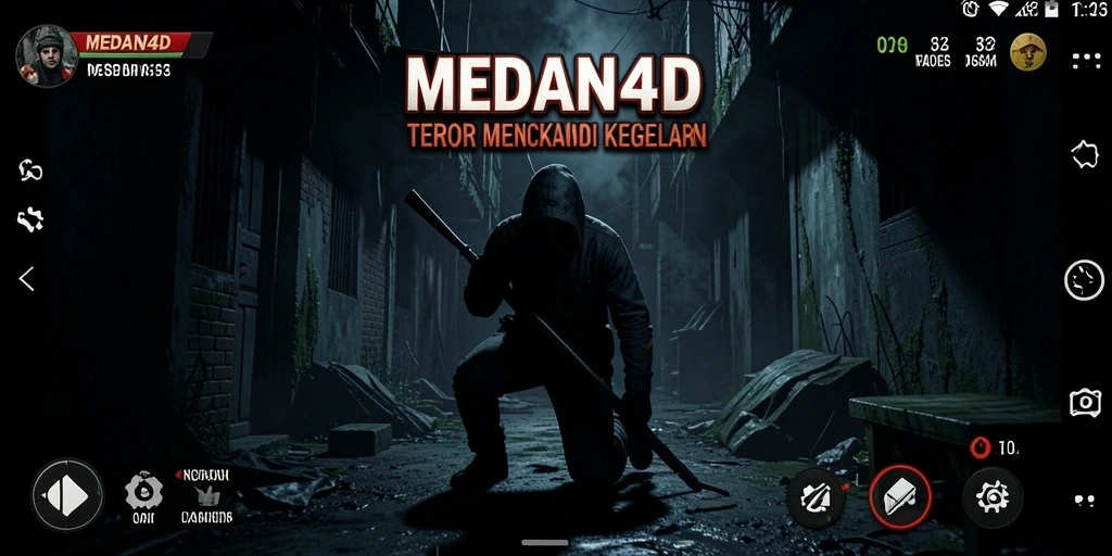 Screenshot gameplay MEDAN4D menampilkan suasana horor yang mendebarkan.