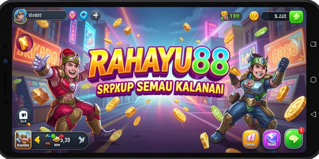 Tampilan gameplay RAHAYU88 yang penuh warna dan seru.