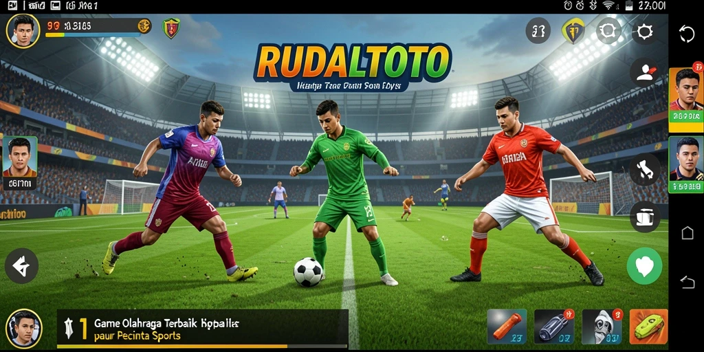 Tampilan gameplay olahraga yang menakjubkan dan interaktif.