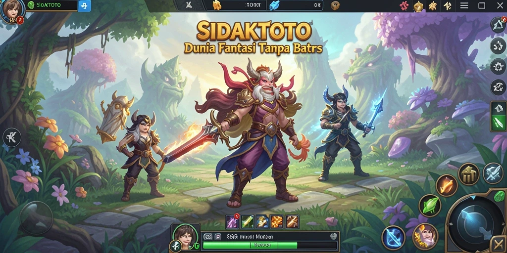 Tampilan gameplay seru dan menarik dari SIDAKTOTO yang menggambarkan pertarungan epik.