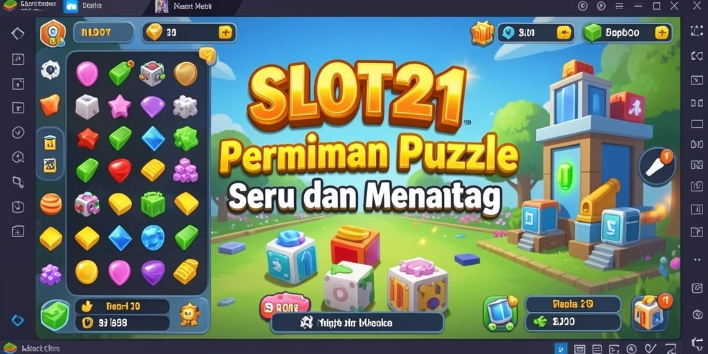 Screenshot gameplay SLOT21 menampilkan tantangan Puzzle yang menarik.