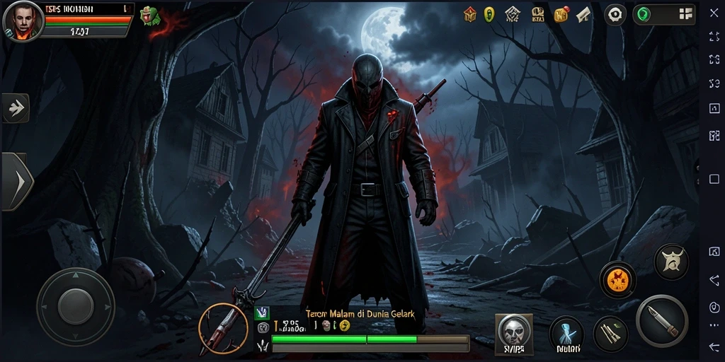 Gameplay seram di SVIP5 dengan suasana yang mencekam.
